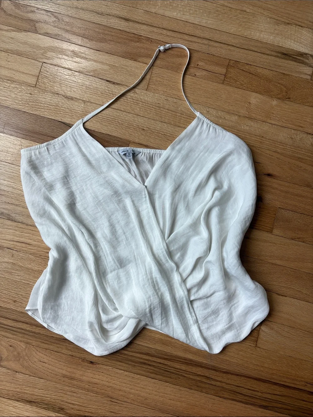 White Halter Cami Top